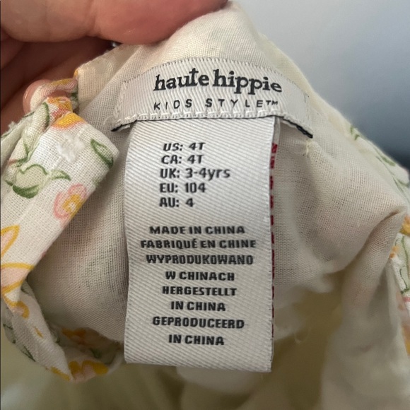 Haute Hippie Yellow Floral Kids Dress - Picture 7 of 7